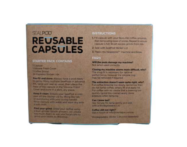 Sealpod Reusable Coffee Capsule Starter Kit