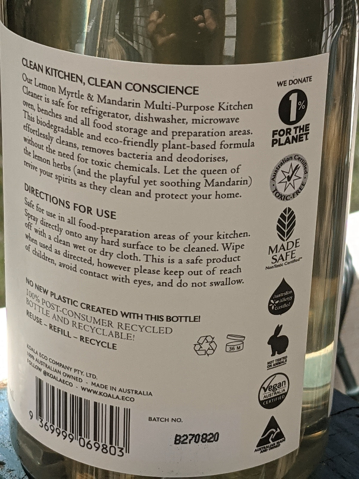 Koala Eco Multi-Purpose Kitchen Cleaner - 1L refill