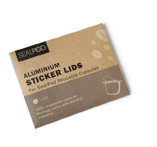 Sealpod Aluminium Sticker Lids , Pack of 100