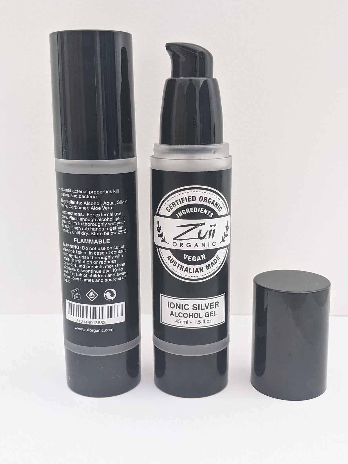 ZUII Organic Ionic Silver Sanitiser Gel - 45ml