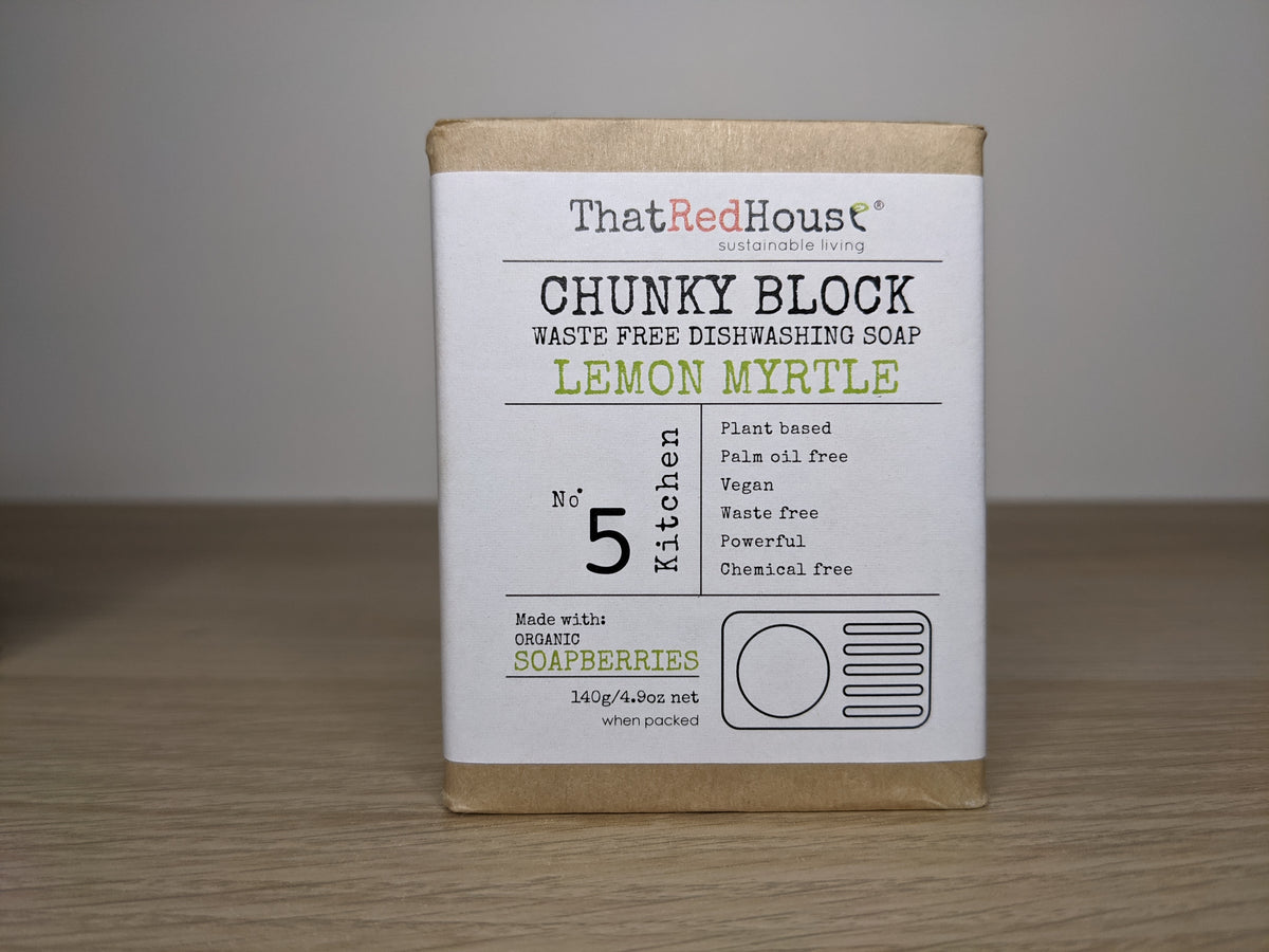 ThatRedHouse Dish Washing Soap Block - Lemon Myrtle