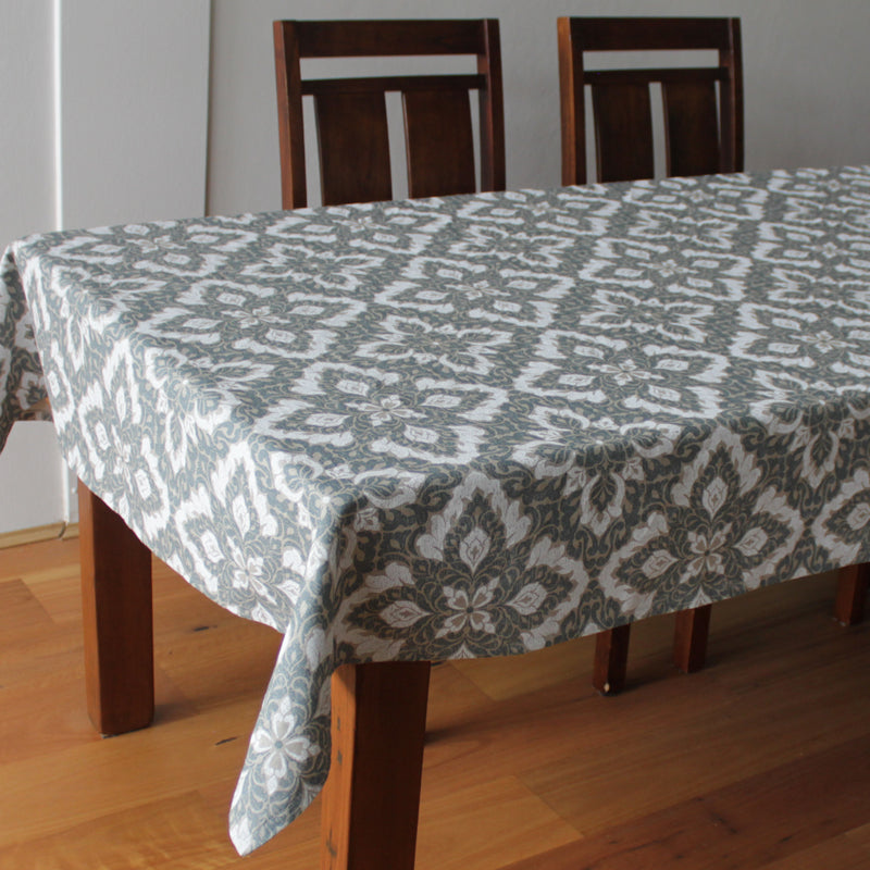 French Linen Tablecloth Domain Pattern