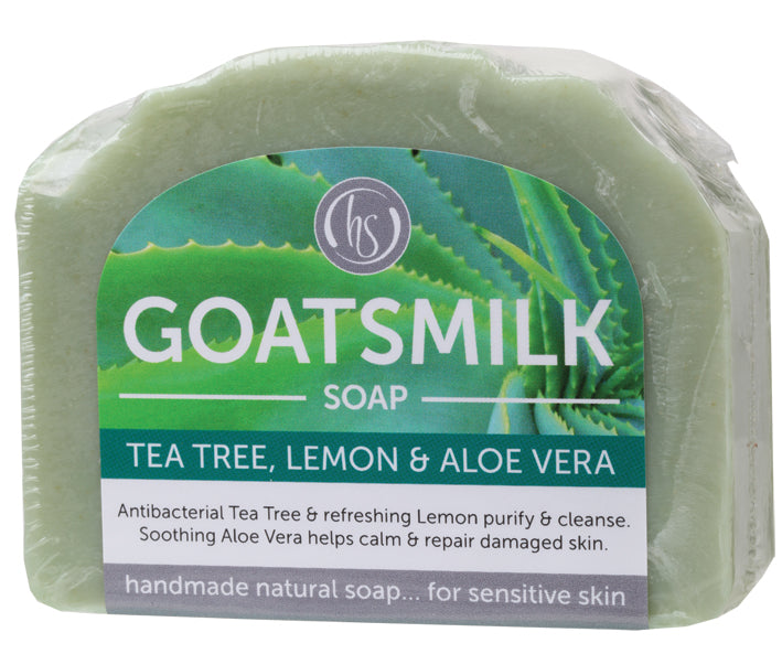 Harmony SoapWorks Goats Milk Soap, Tea Tree, Lemon and Aloe Vera, 140g