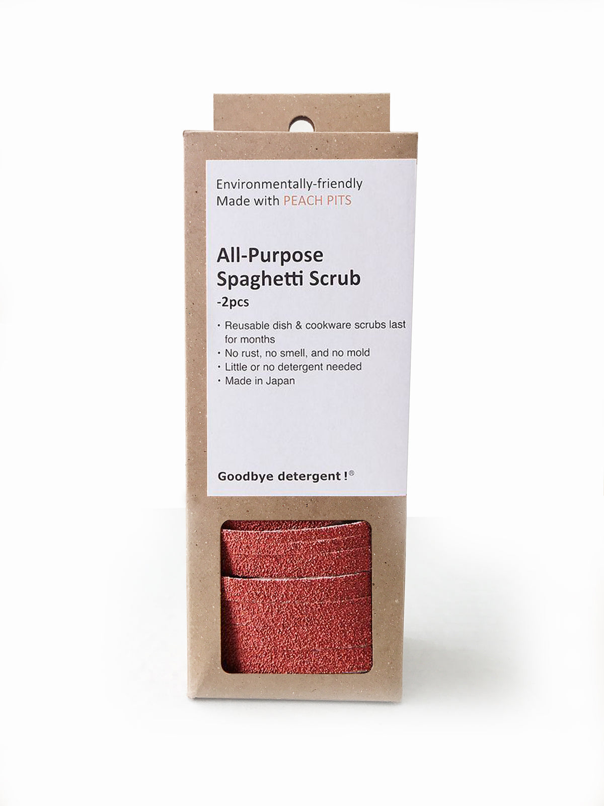 Goodbye Spaghetti all purpose scrub, 2 pieces