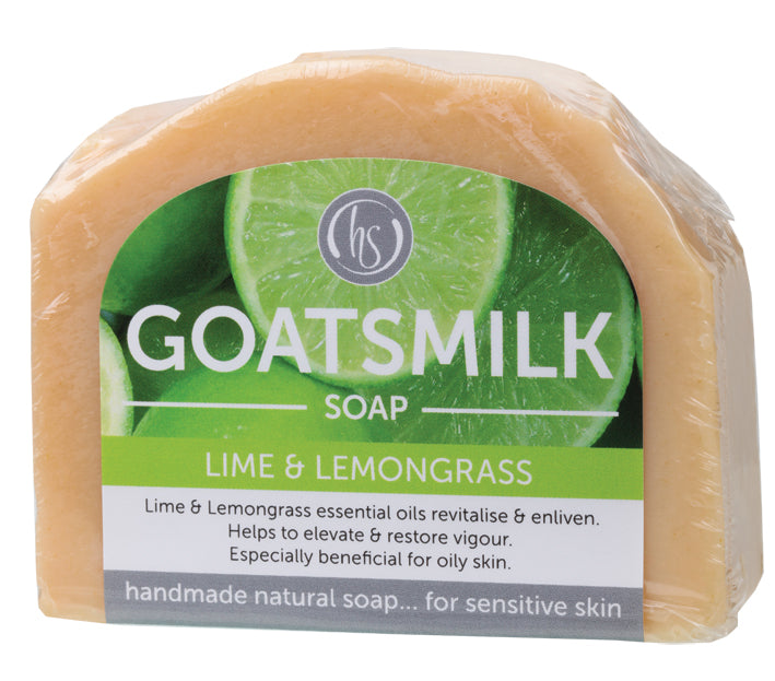 Harmony SoapWorks Goats Milk Soap, Lime and Lemon Grass, 140g