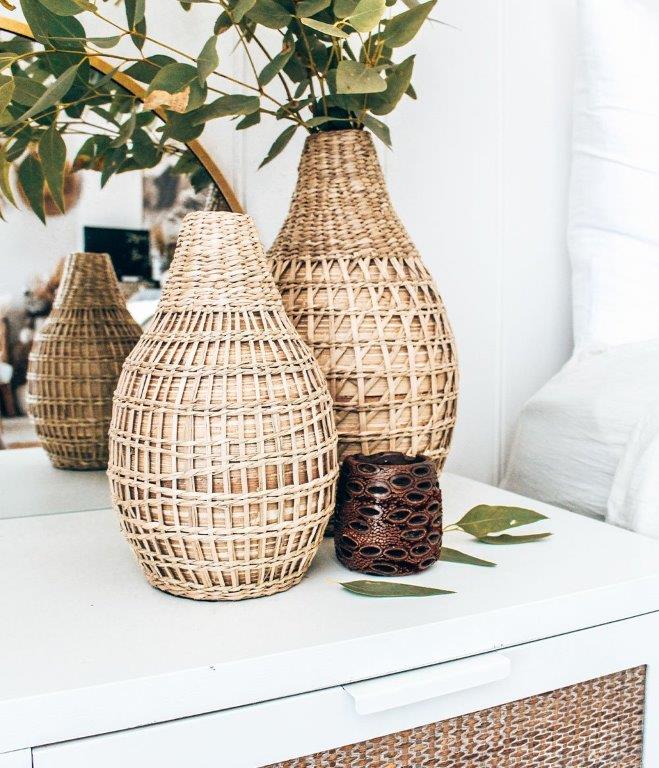 banksia tea light holder decorative picture with vases