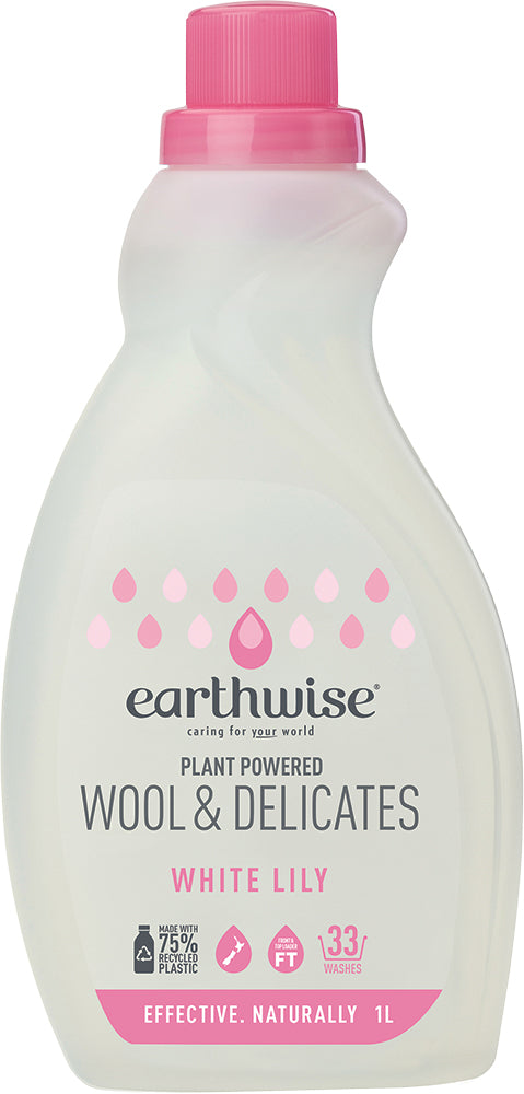 Earthwise wool and delicates white lily
