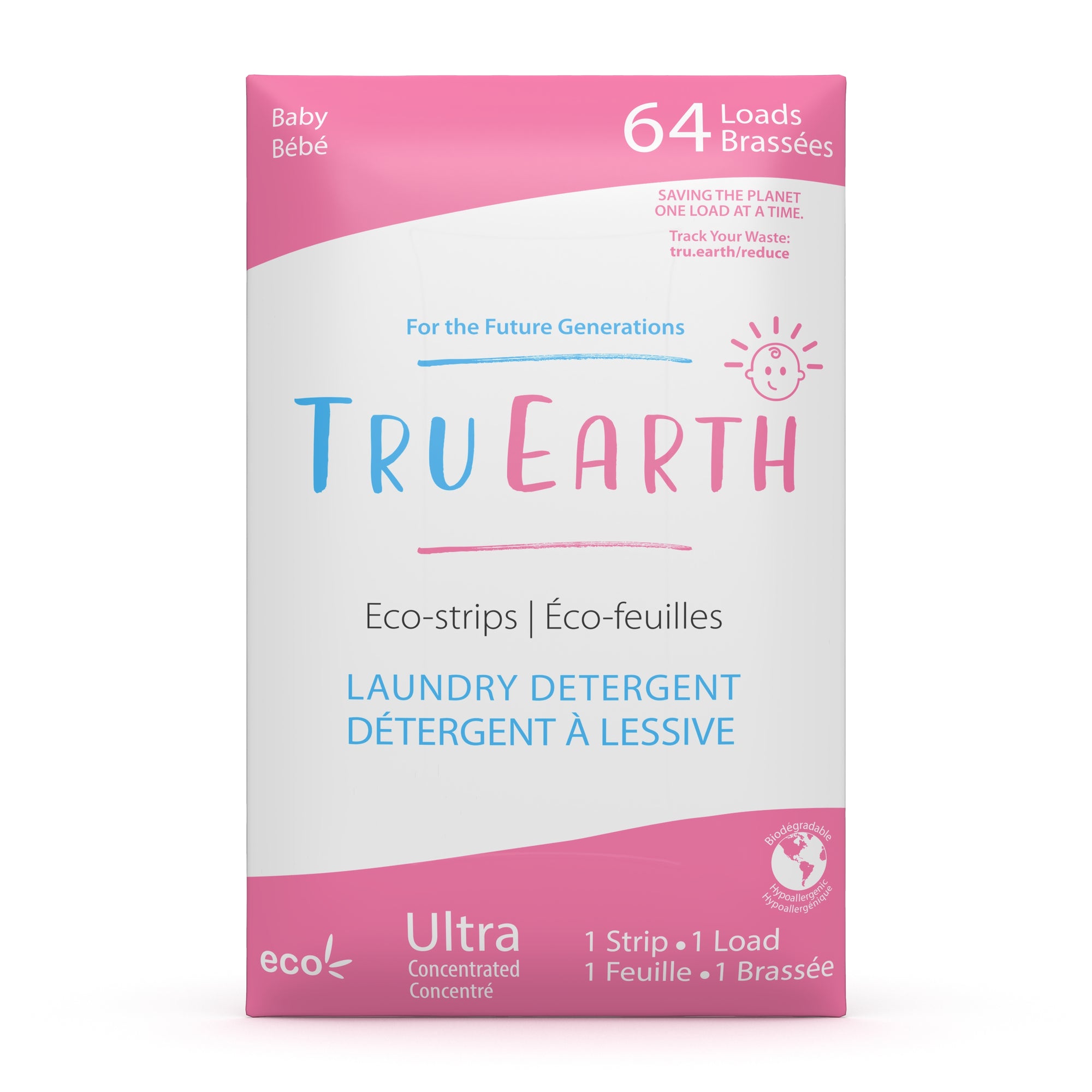 tru earth laundry strip baby pack of 64 front image